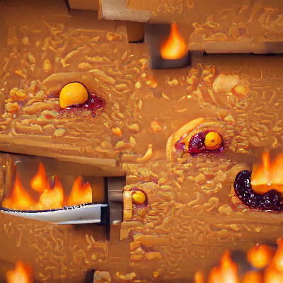 Intense Kitchen Grease Fire Emergency