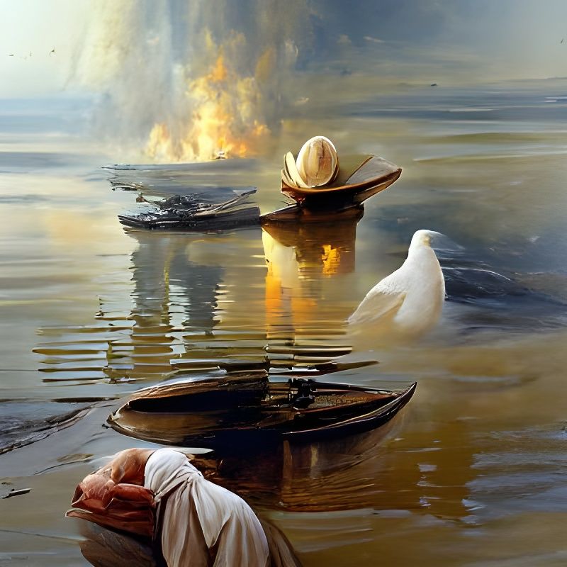 Peaceful Humility: An Oil Painting