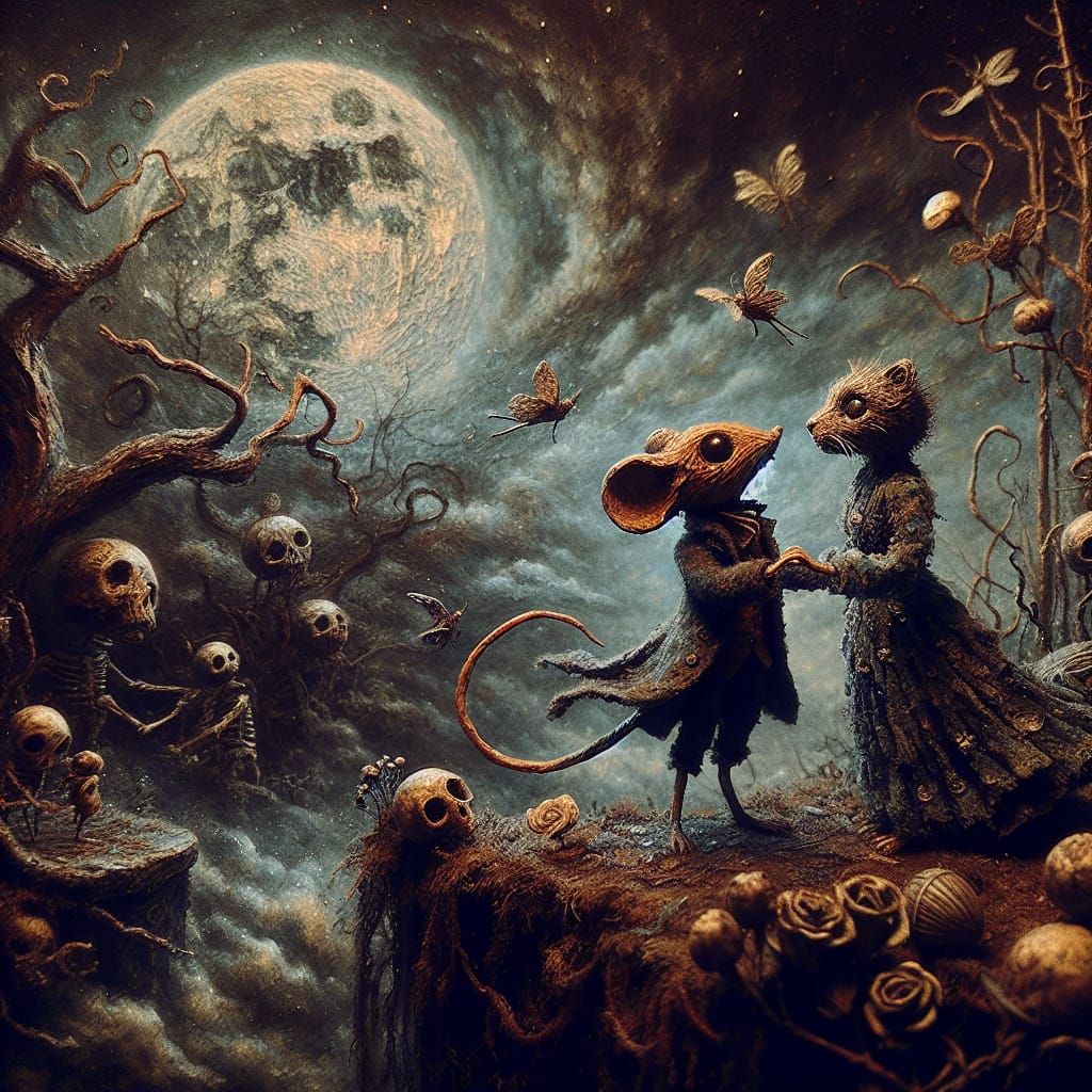 Mouse and Cat's Tragic Love, Moody and Atmospheric