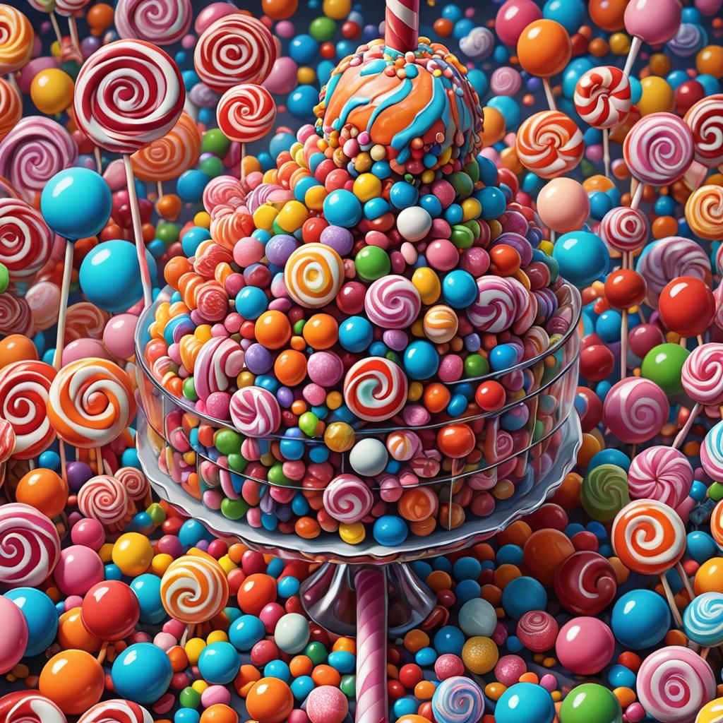 Disturbing Candy Art: A Whimsical Nightmare