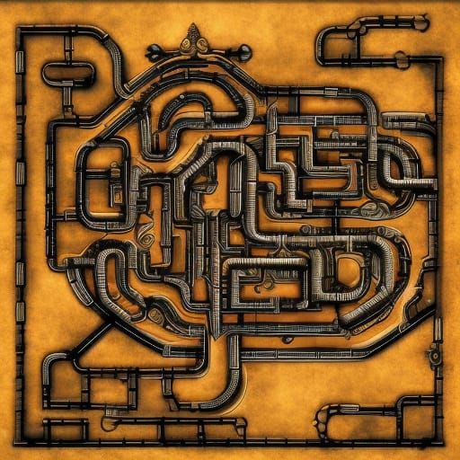 Steampunk Engine Creates Labyrinth Maze