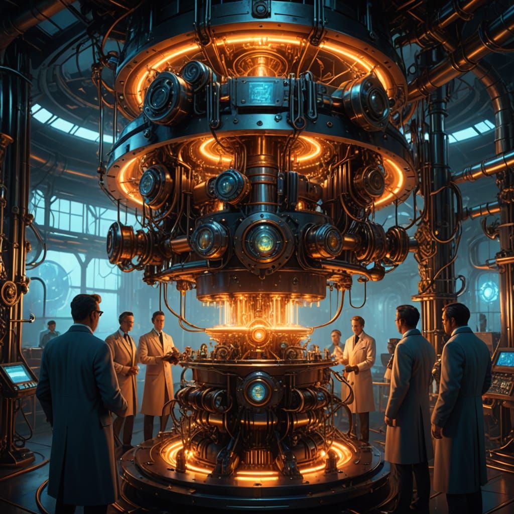 Steampunk Futuristic Concept Art: Scientists Unleash Revolut...