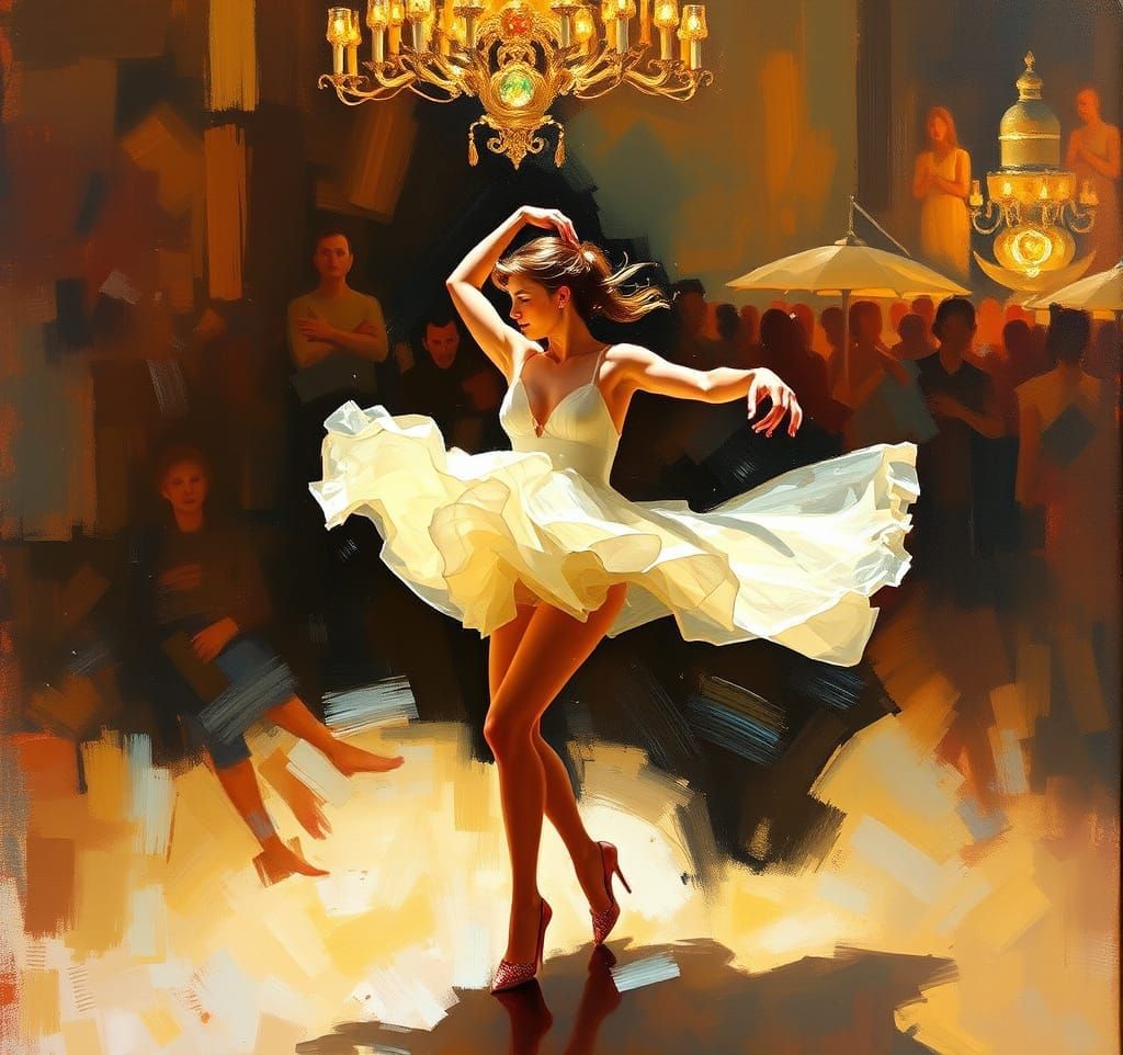 Impressionistic Dancer in Motion