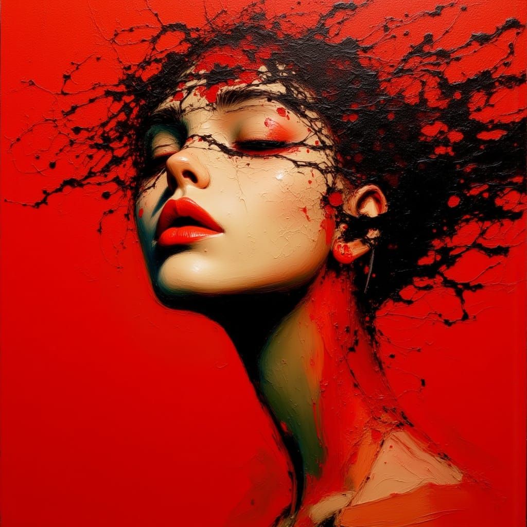 emotional portrait of a woman