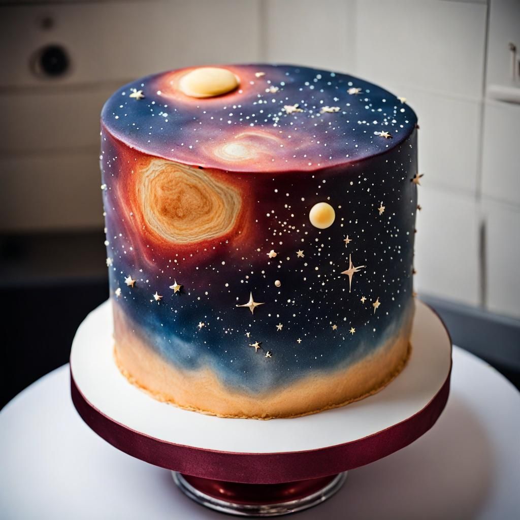 Astronomical Wedding Cake Design
