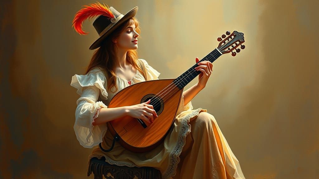 Timeless Bard in Impressionist Style