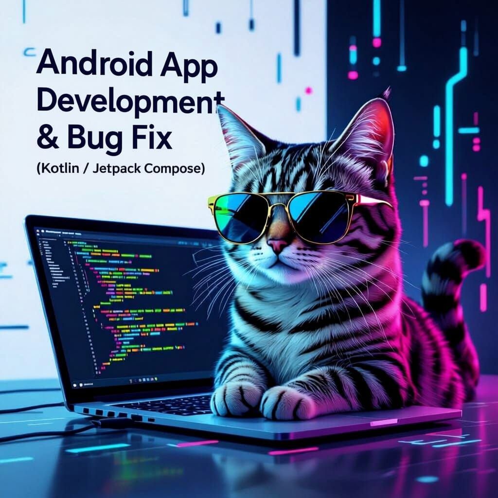 Cool Cat in Sunglasses for App Development