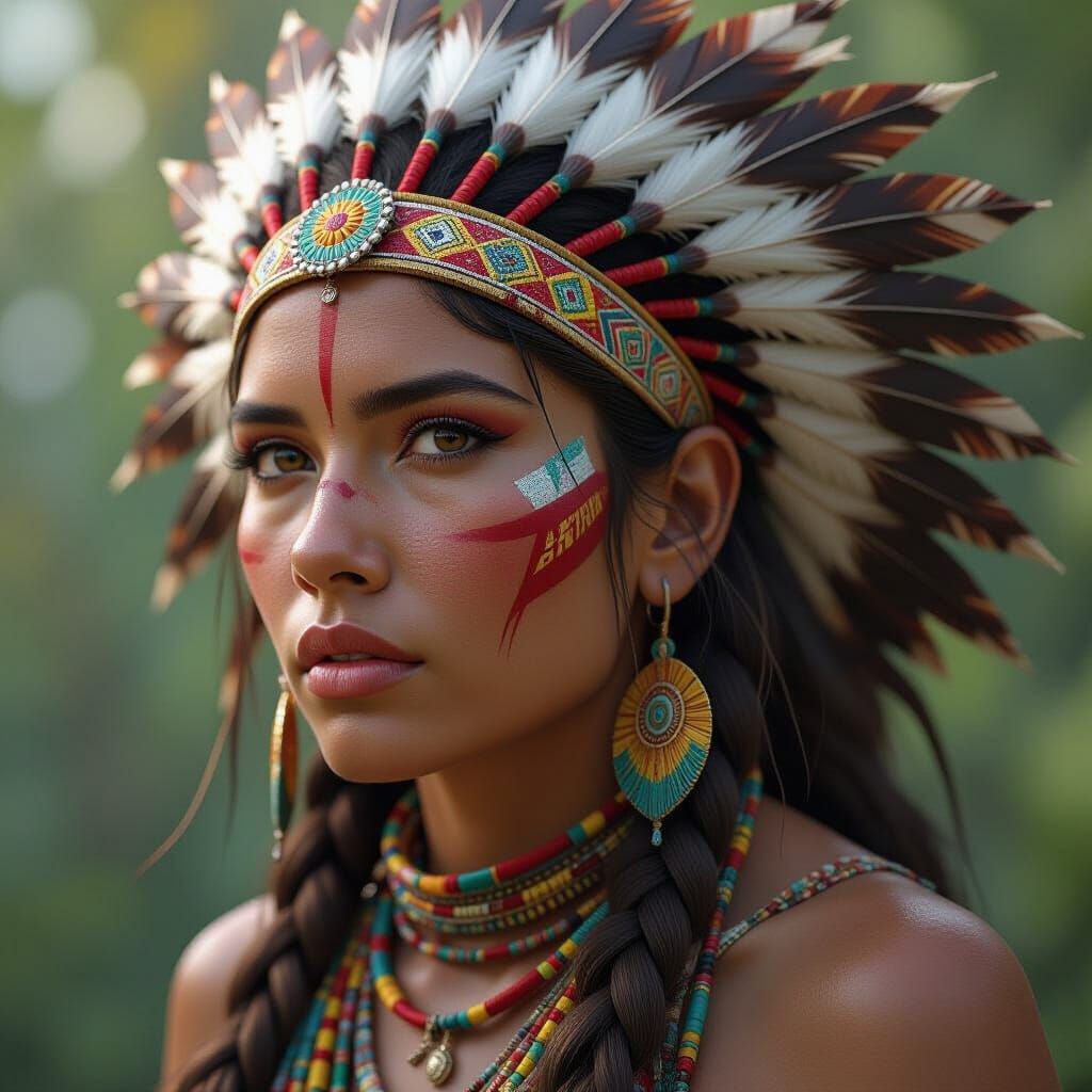 Hyperrealistic Portrait of a Batusi Woman