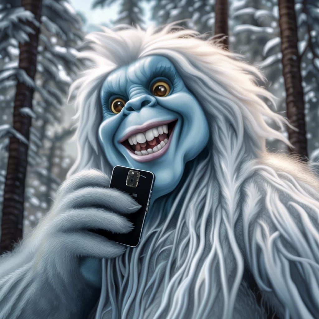 Yeti Taking a Selfie
