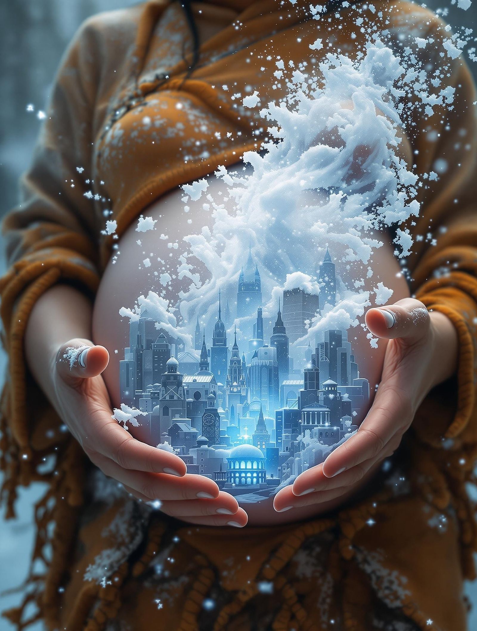 Inuit Drum Dance Creates Winter Cityscape