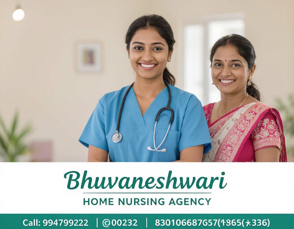 Indian Home Nurse & Housemaid Poster Design