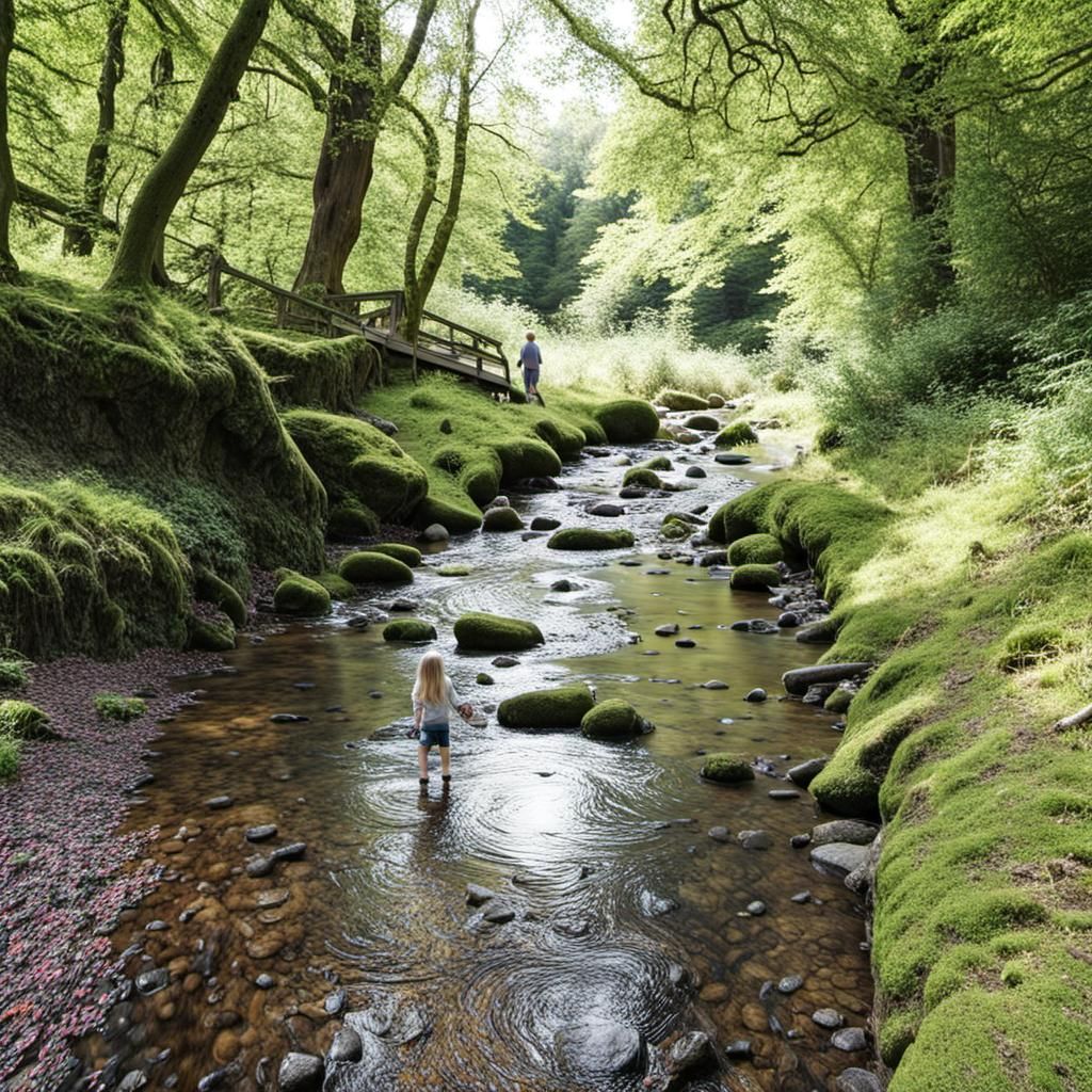 Babbling Brook in Forest: An Idyllic Day Trip