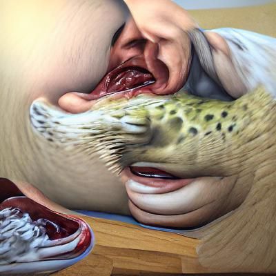 Photorealistic Vore Image Generated by AI