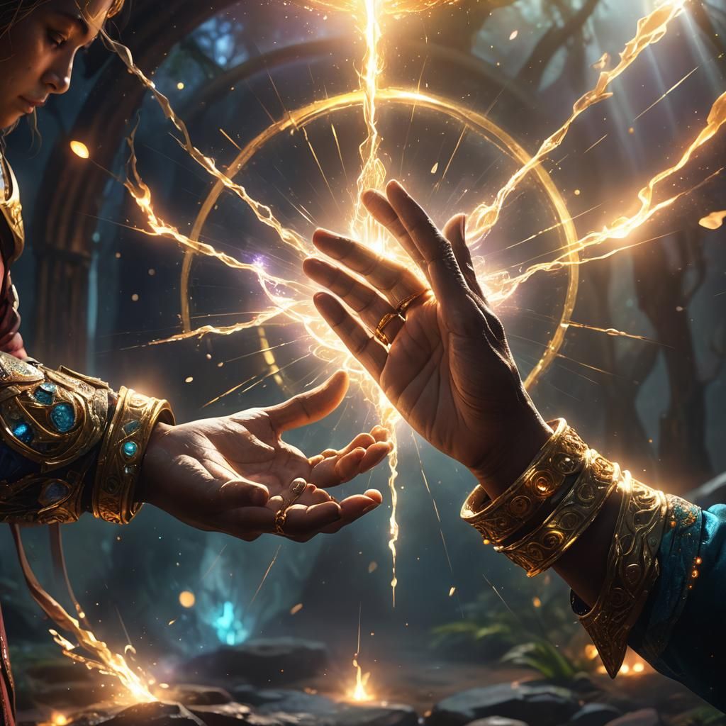 Healing Hands Fantasy Concept Art in 8K