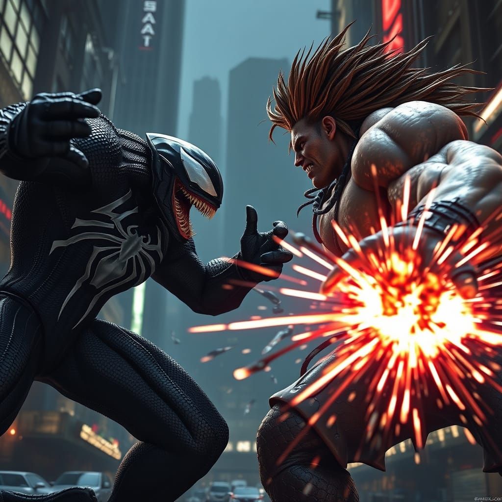 Venom vs Blanka: 3D Cinematic Battle in Unreal Engine