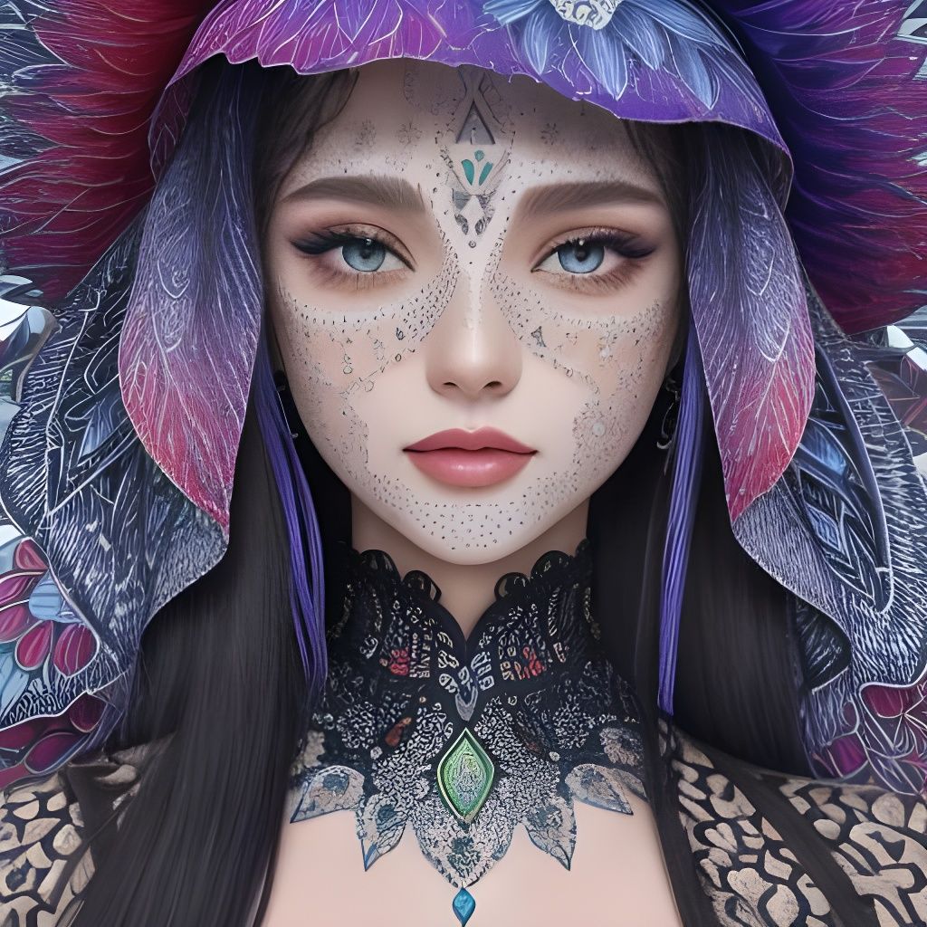 Pointillist Trypophobia Zentangle in Mixed Media