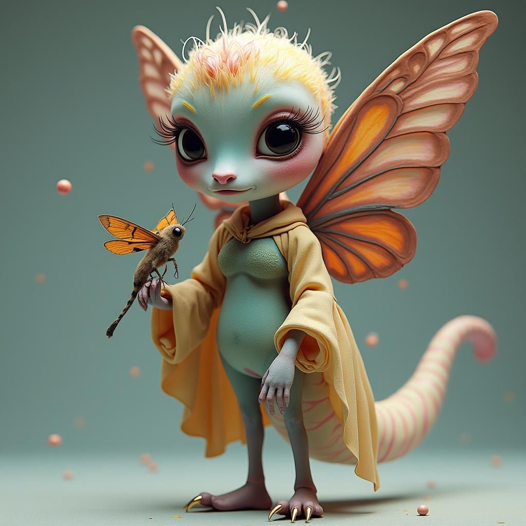 Anthropomorphic Question Mark in Hyperrealistic 8k Resolutio...