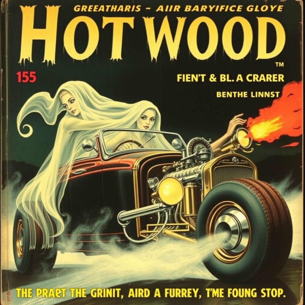 Creepy 1958 Hot Rod Magazine Cover