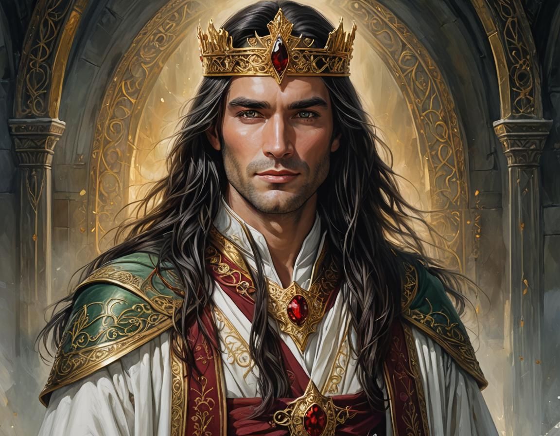 King of Gondolin Portrait in Elven Style