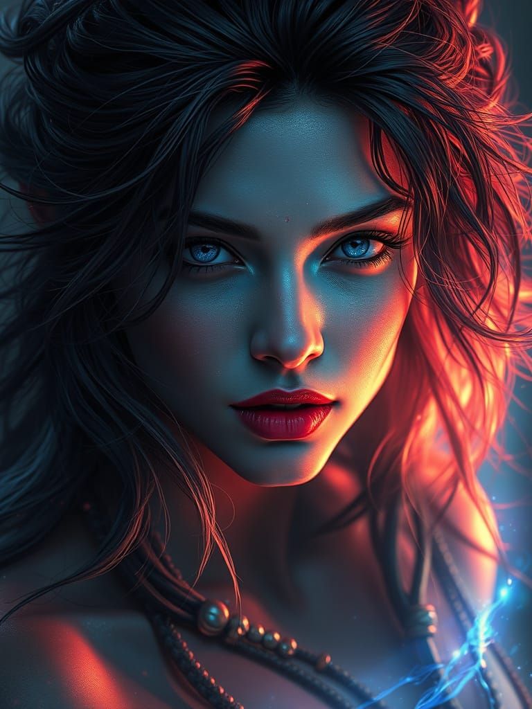 Apsara Menaka dances in luminous dreams