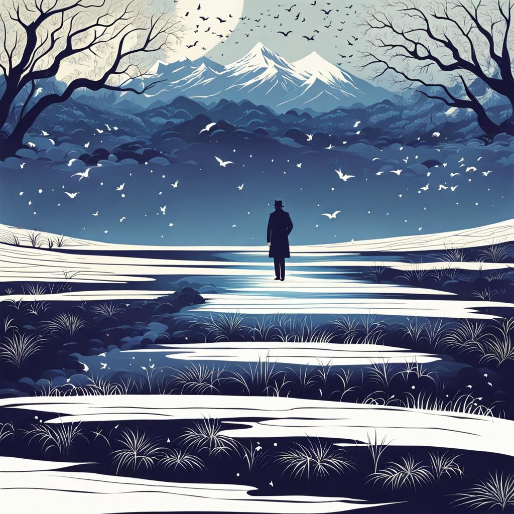 Peaceful Isolation in Serene Nature