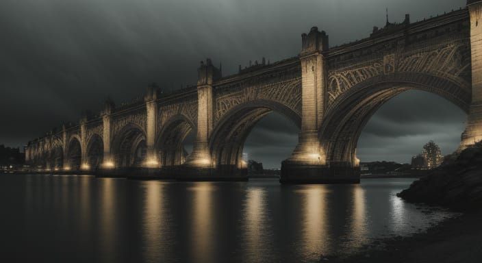 Vibrant Summer Bridges in Hyper Realistic Style