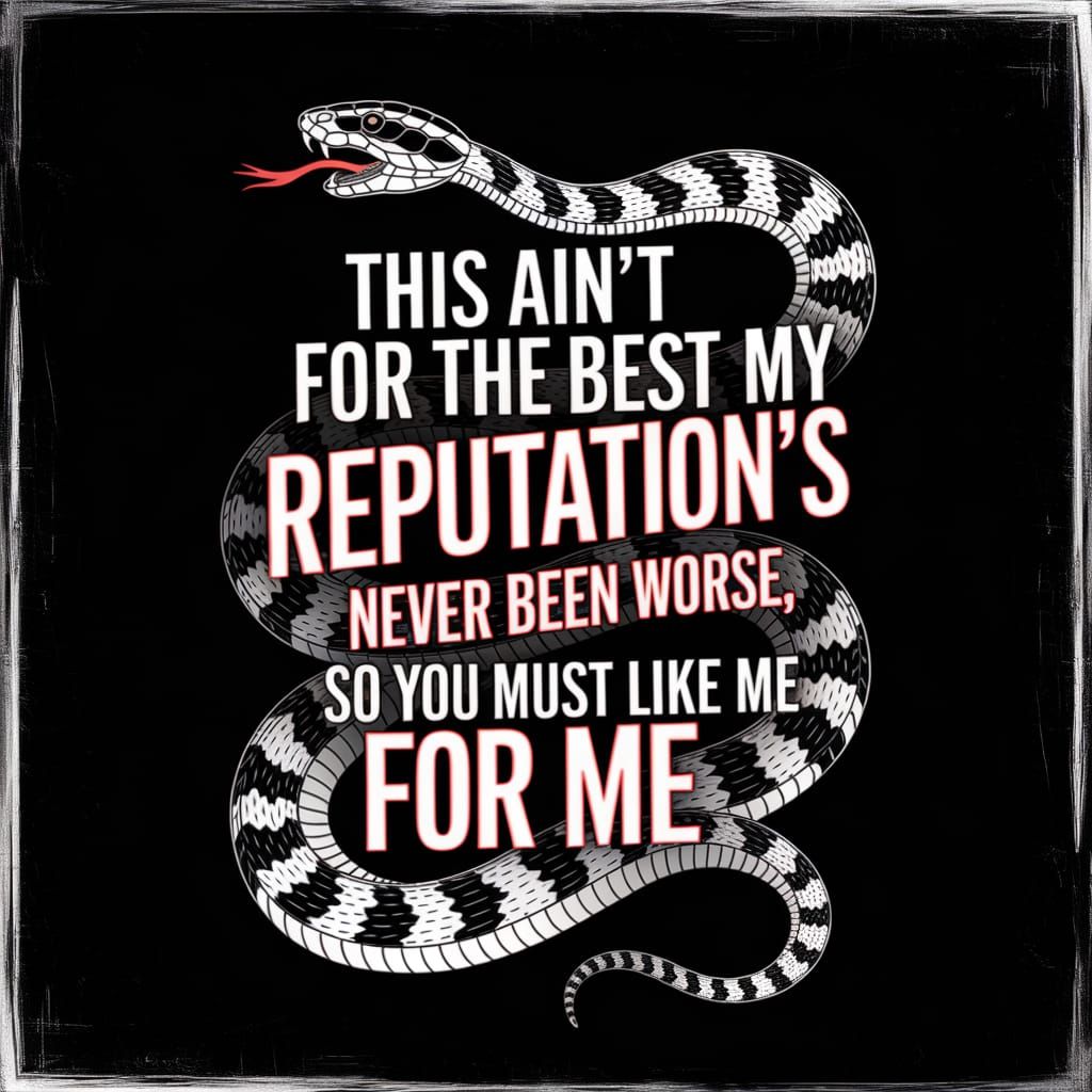 Glowing Reputation on Snake Background