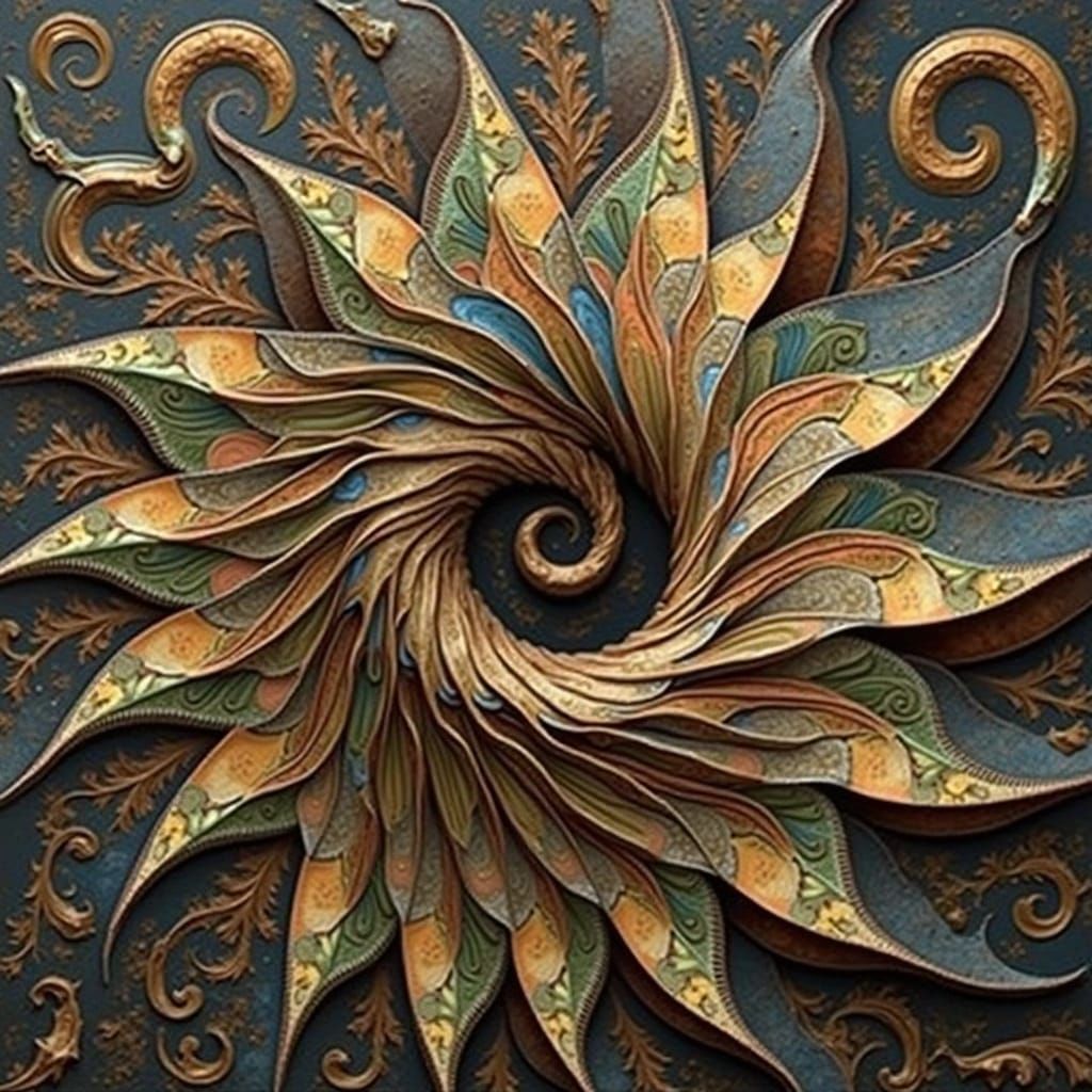 Intricate Mathematical Curves in a Seraphinianus Style