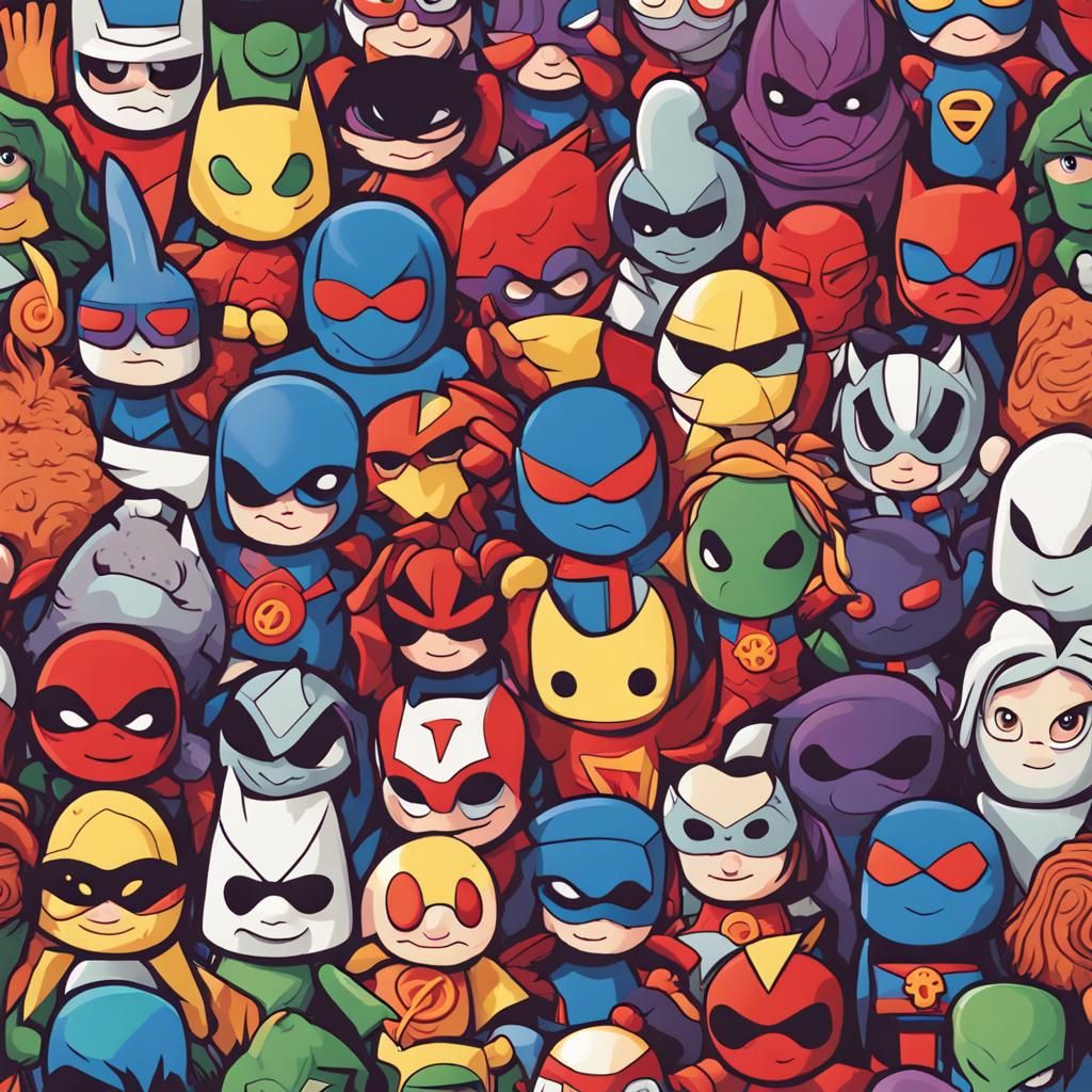 Pint-Sized Superheroes Defend Toy Box City