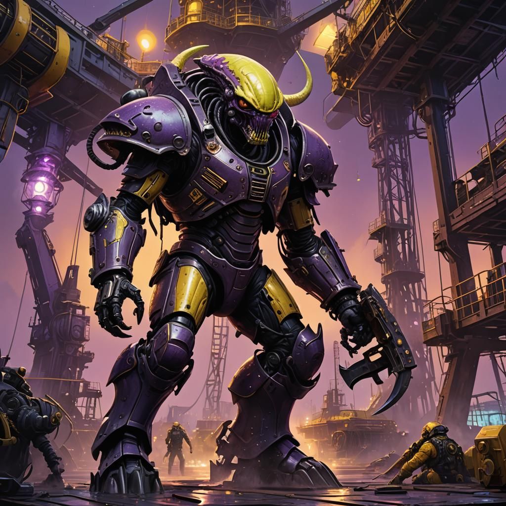 Alien Invasion: Dark Fantasy Art in Rutkowski Style