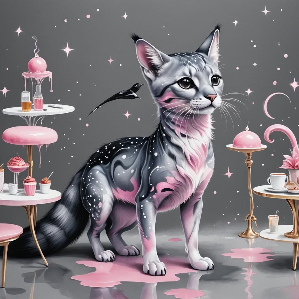 Cute Dolphin in Exotic Style as 3D Illustration