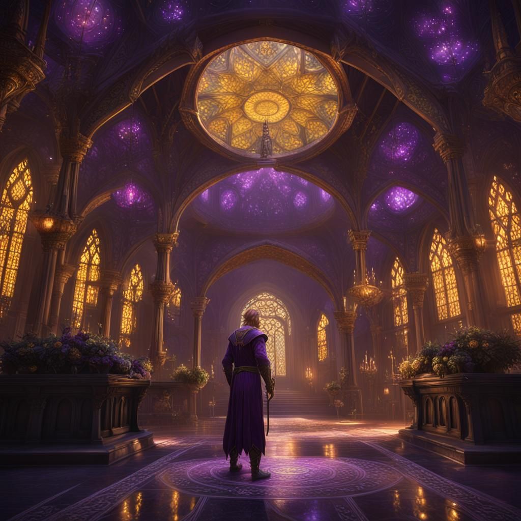 Detailed Elf in Dark Fantasy Art Style