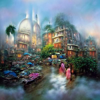 Ethereal Slums of Dhaka: A Fantasy View