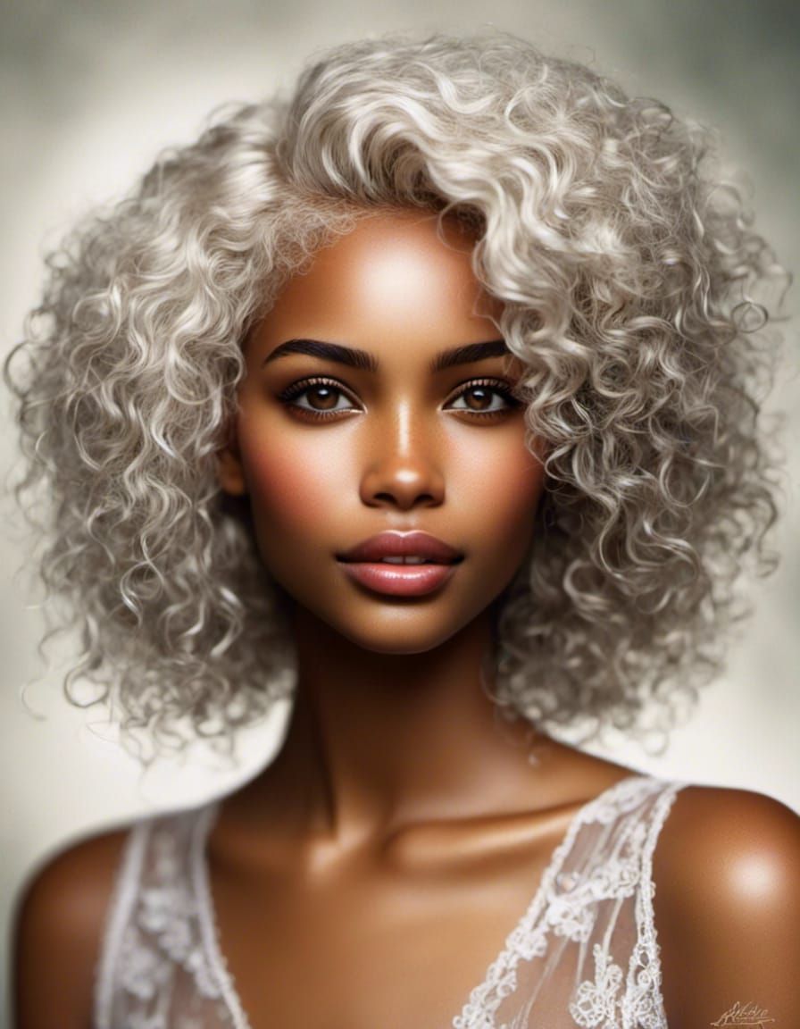 Ethiopian Woman Portrait in Hyperrealistic Style