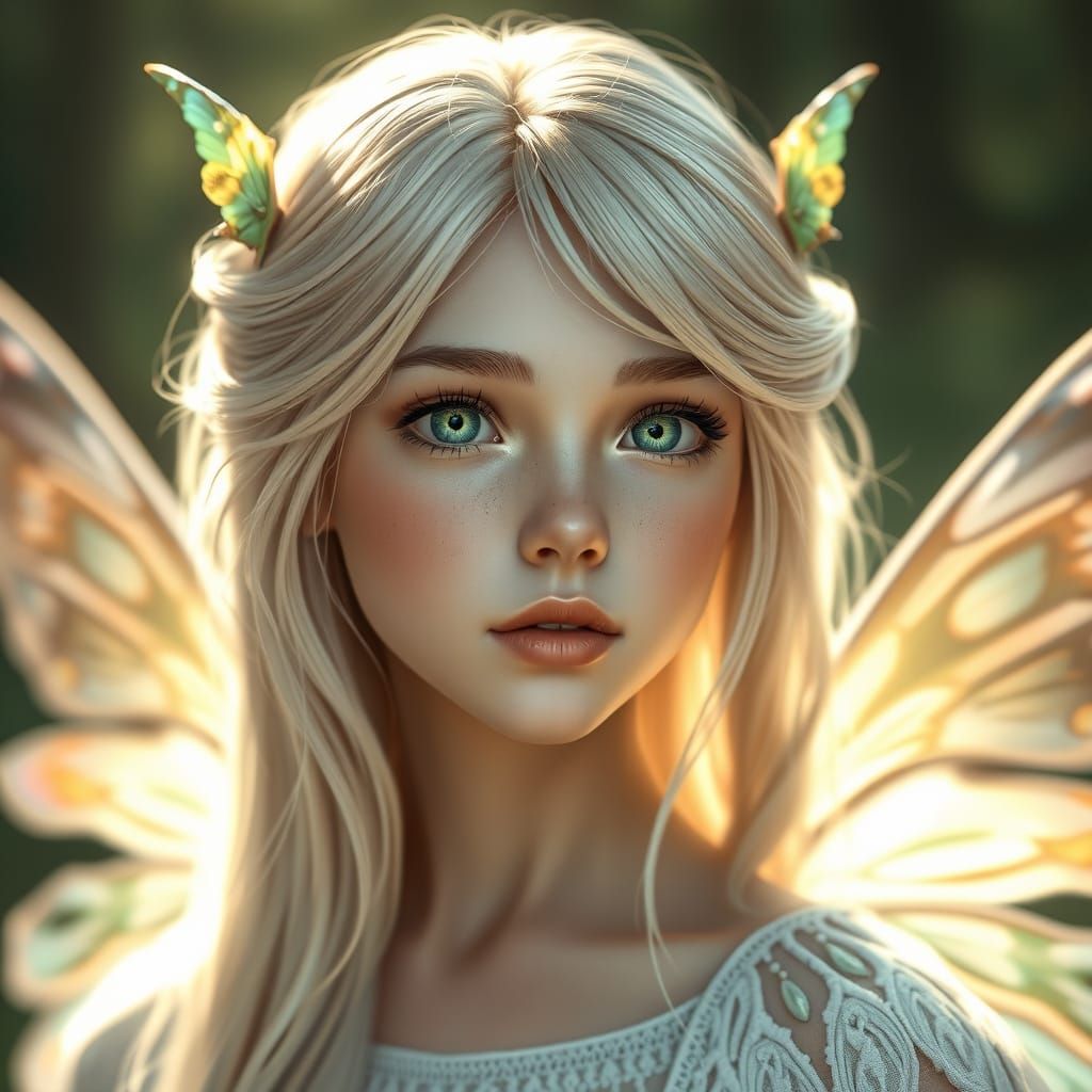 Ethereal Fairy Portrait in Photorealistic Style