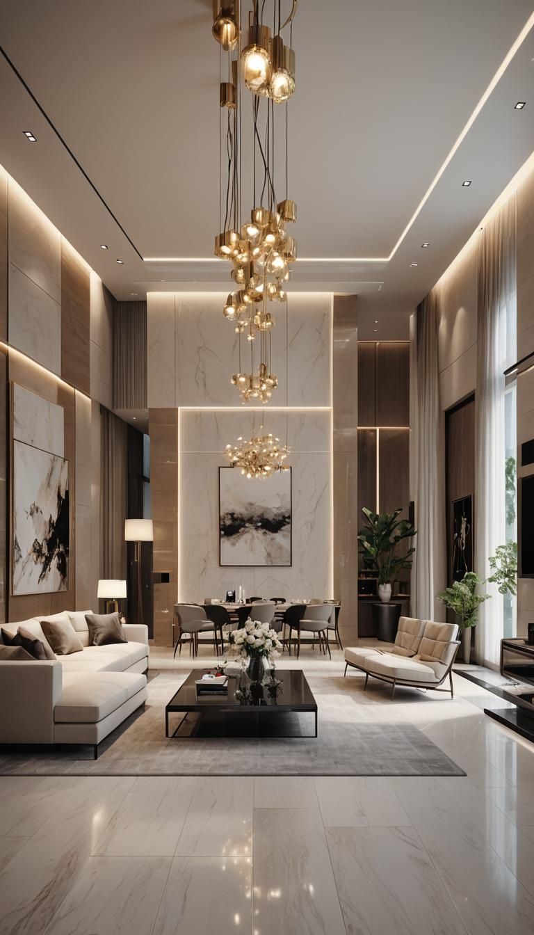 Luxurious Minimalist House with Sleek Lines in 4K