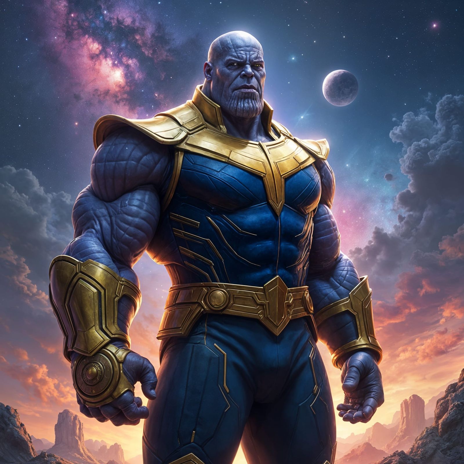 Cosmic Mad Titan Wields Infinity