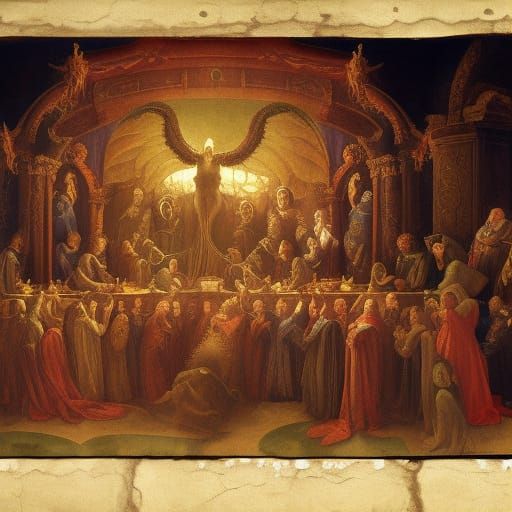 Renaissance Wizard with Volumetric Lighting