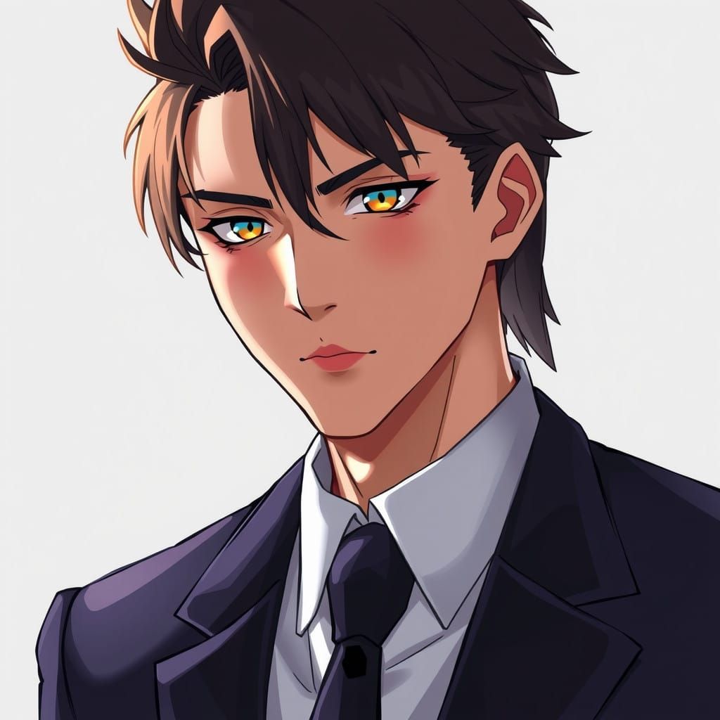 Sensational Demon Slayer Character Portrait in Anime Style