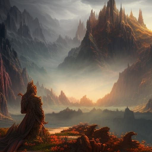 Dramatic Matte Painting Concept Art in 8k