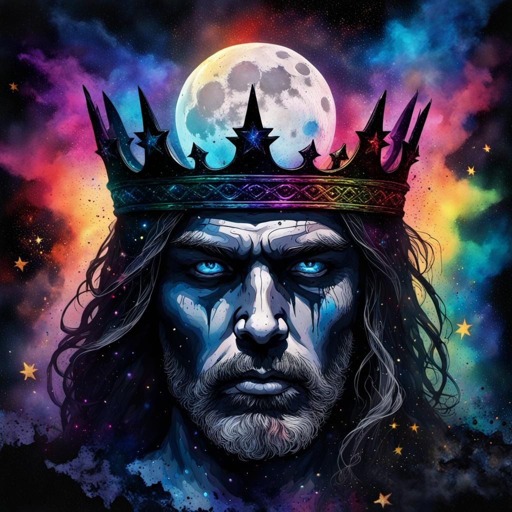 Gothic King of Revenge: Maximalist Dark Fantasy Art