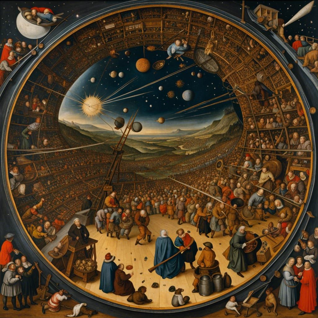 Blockchain Astronomy as Brueghel Painting
