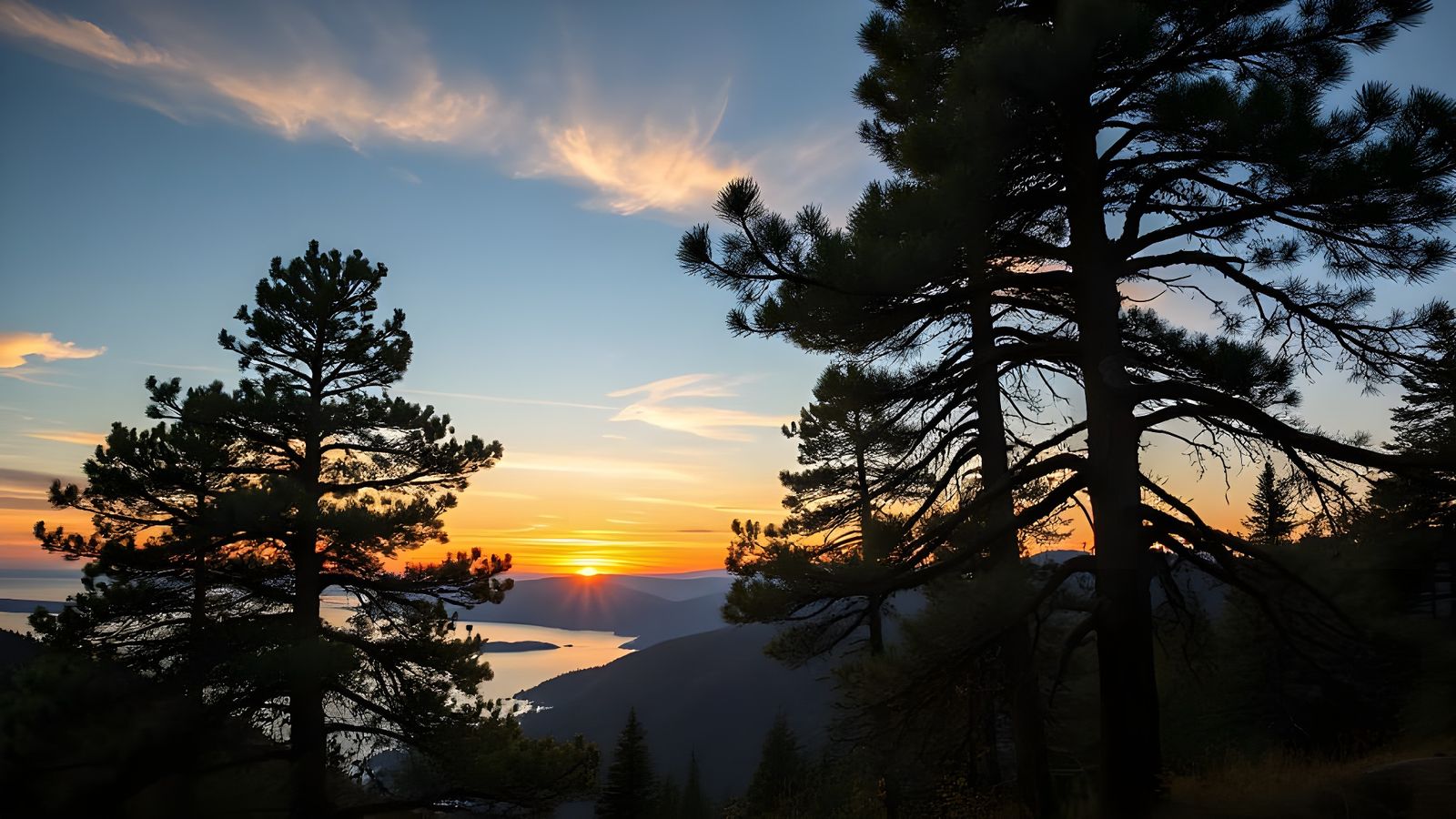 peaceful spatial sunrise