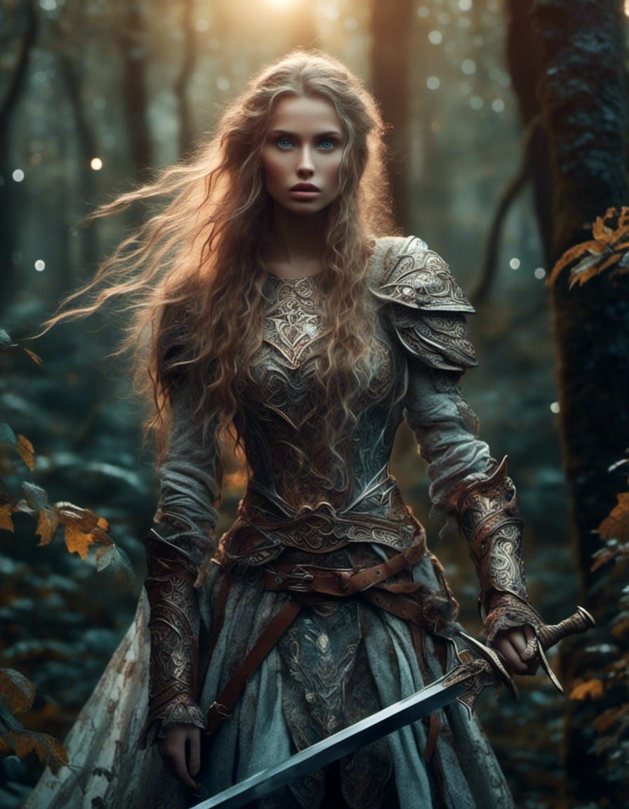Female elf knight