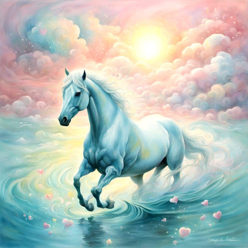 Pastel Whispers of a Majestic Dream