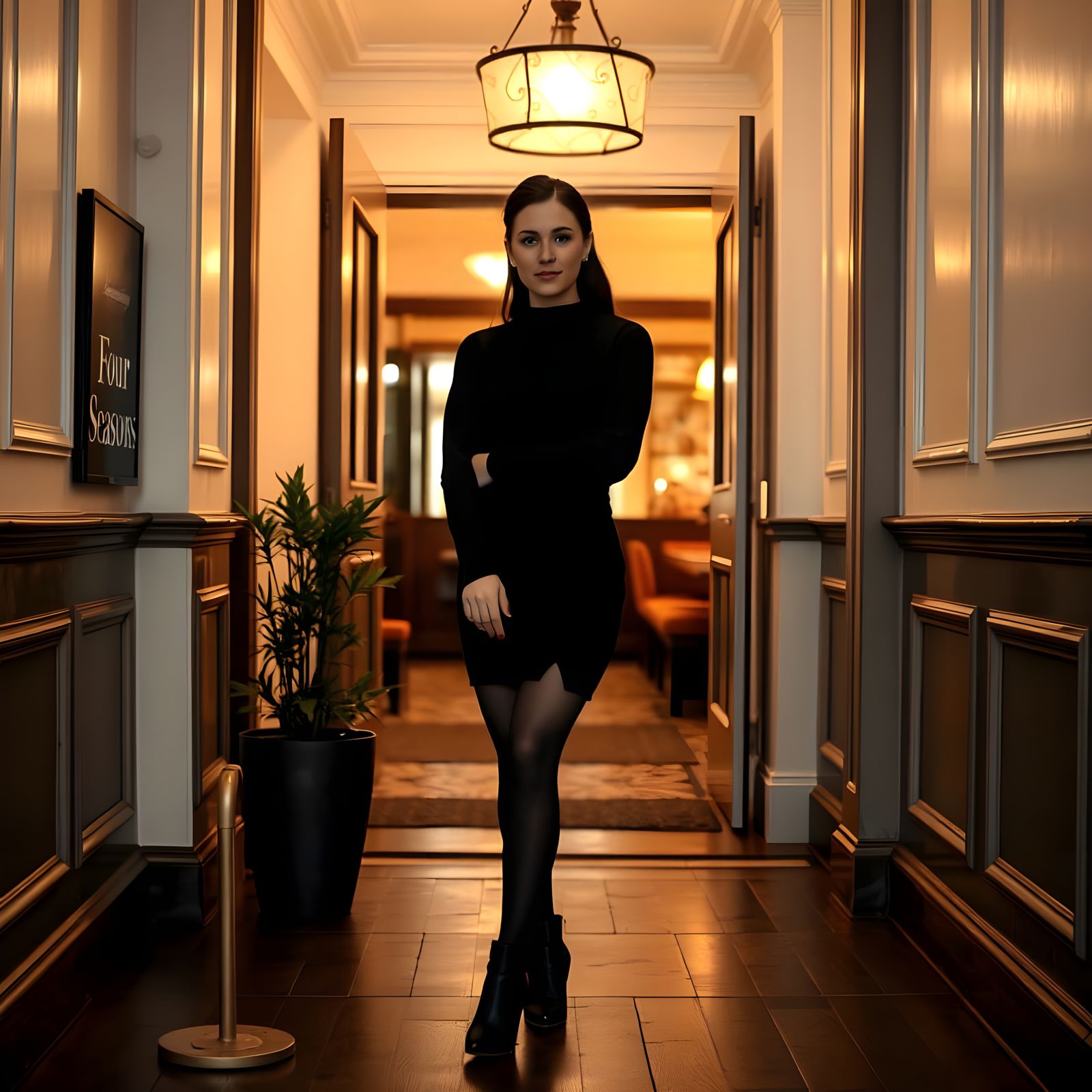 Contemporary Woman in a Casual Outdoor Setting