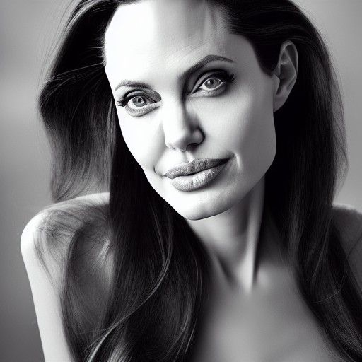 Angelina Jolie Portrait in Natural Lighting