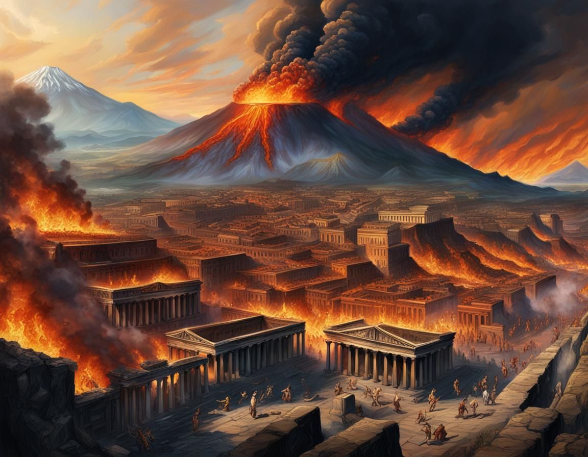 Mount Vesuvius in Pompeii  2