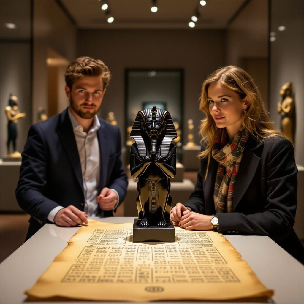 Obsidian Sphinx Theft in the British Museum