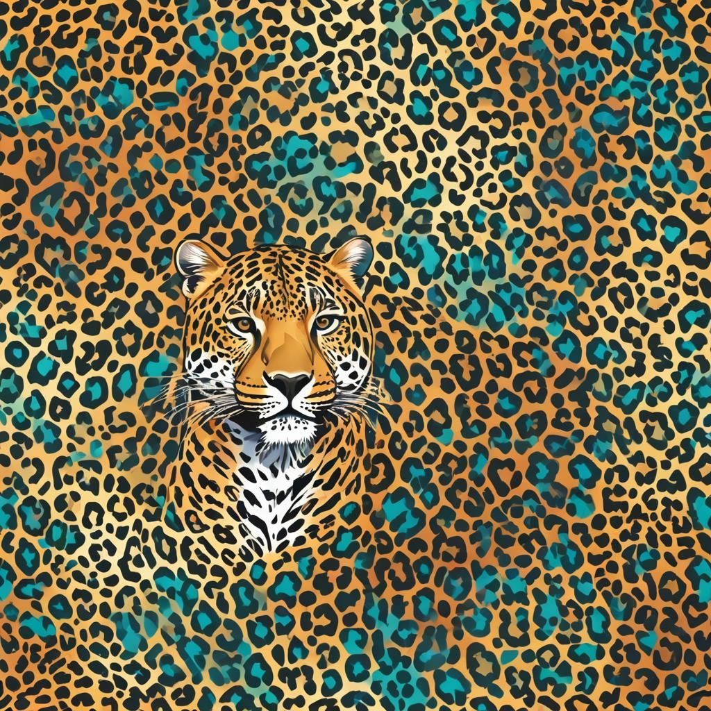 Luxurious Leopard Print Fabric in Symbion Style